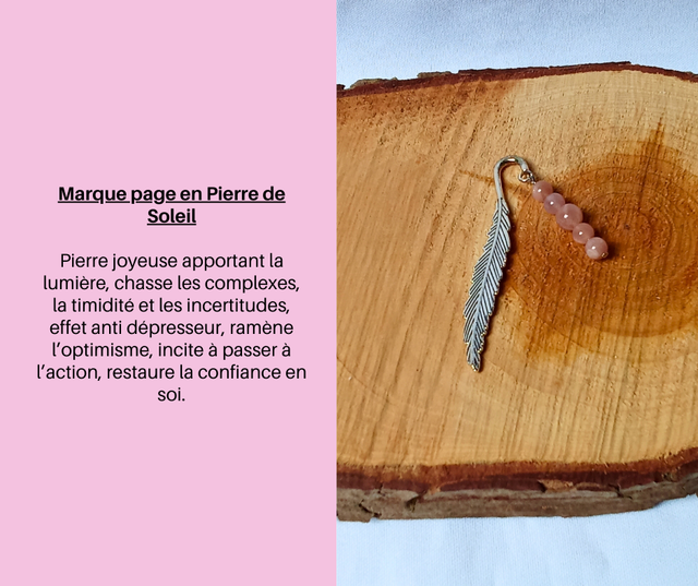 7- Marque Page en Pierre de Soleil