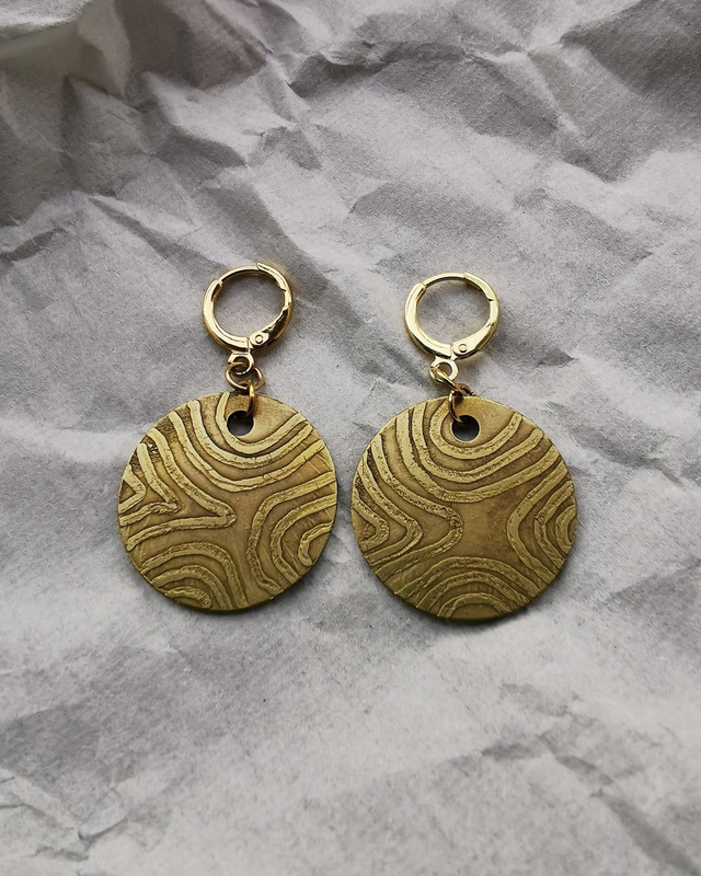 boucles d’oreilles «topos»