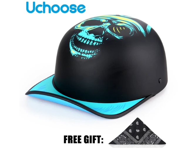 Erwachsene offenes Gesicht Sommer Retro Motorrad Vintage Halbhelm Custom Made