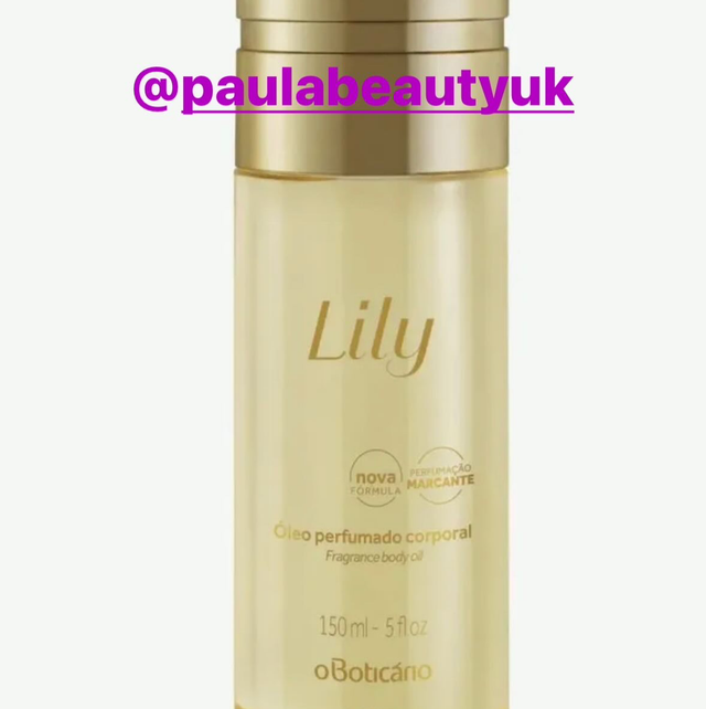 Lily Body Scented Oil, 150ml - Óleo Perfumado Corporal Lily 150ml O Boticario