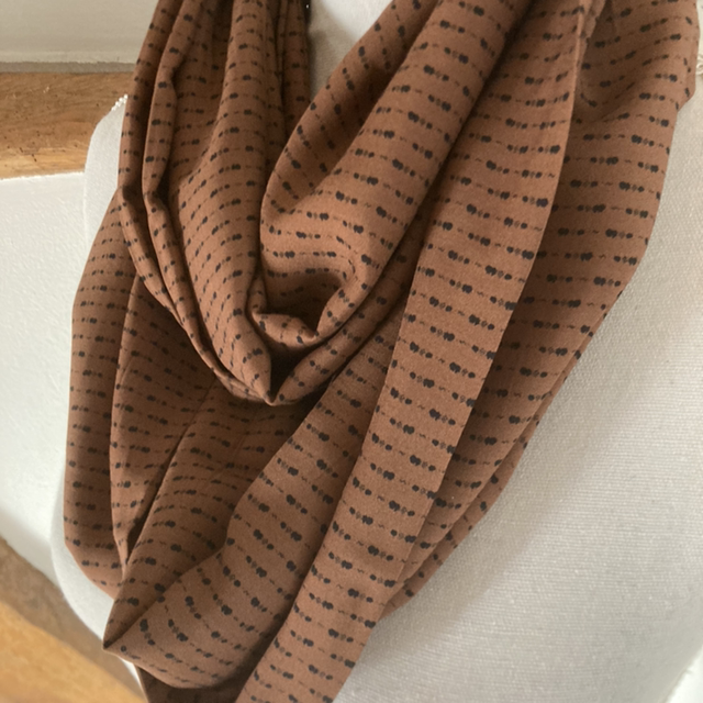 Foulard double caramel