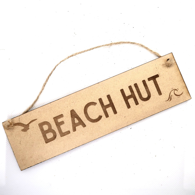 Beach Hut - Sign