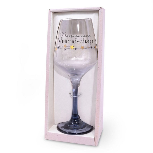 Wijn glas - Proost op Vriendschap