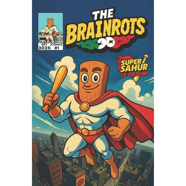 Maria Agozzino The Brainrots - Il Fumetto Dei Personagg THE BRAINROTS #1 - Numero Uno - Il Fumetto Ufficiale Dei Brainrot - Settembre - By Italian Brainrot Comics: Prima A Book 2 (Paperback)