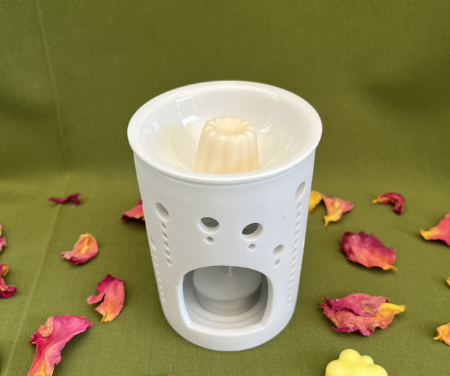 Brûleur à Fondants en porcelaine Blanc Mat