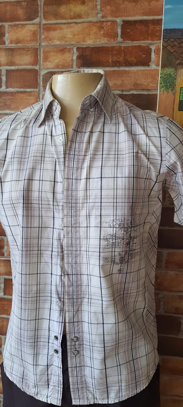 Camisa Masc. Quadriculado,  T/P