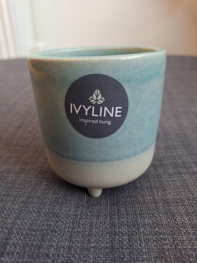 Ivyline - Mini planter with legs - aqua