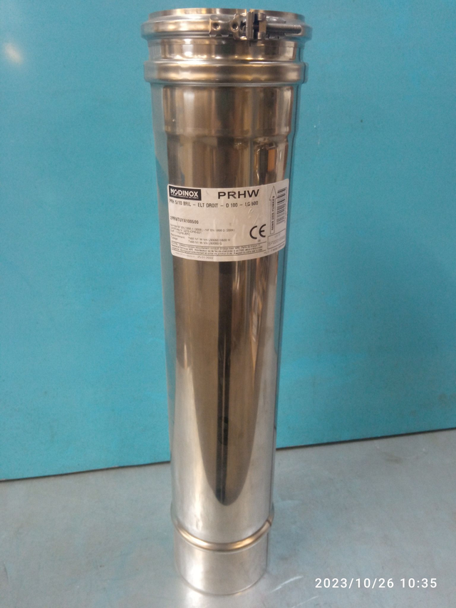 PRH 510 - élément droit 500 MM D100 - 2PRWTUYA100500 