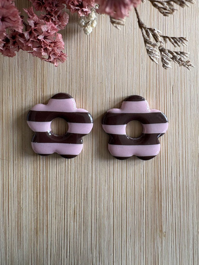 Pampilles MIA - rayée rose et marron