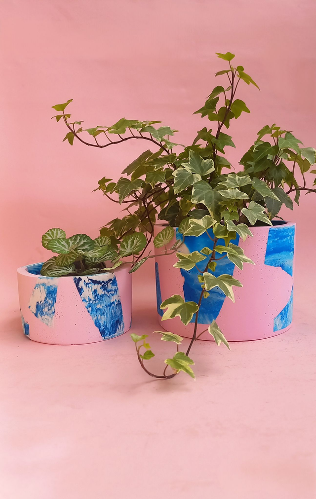  Osłonka na doniczkę, różowa doniczka lastryko, pojemnik dekoracyjny