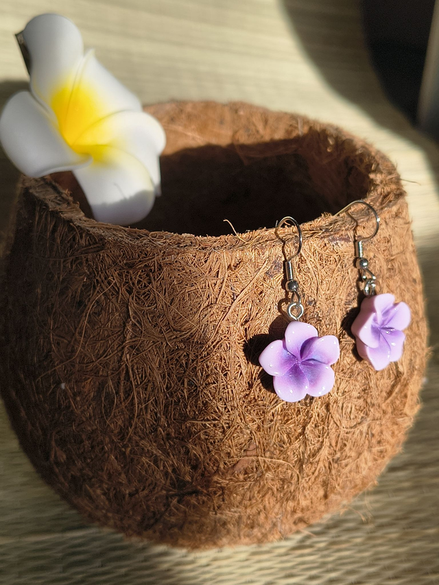 Boucles d'oreilles Tiare Tamahine - 'Aheava