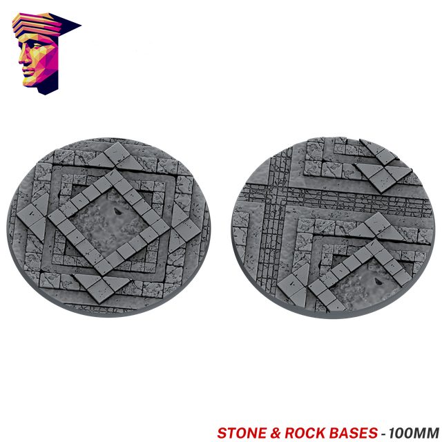Stone &amp; Rock Scenic Bases – 100mm x2