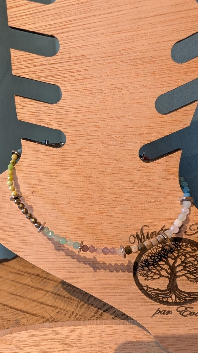 Chaîne de cheville différents minéraux..