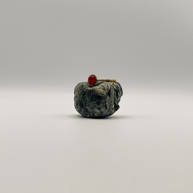 Bague Thelma - agate rouge