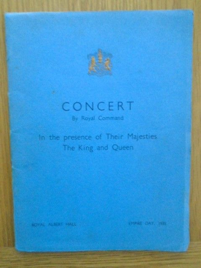 Royal Command Concert at Royal Albert Hall Empire Day 1935