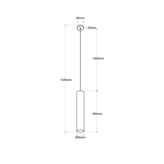 Suspension cylindrique - GU10