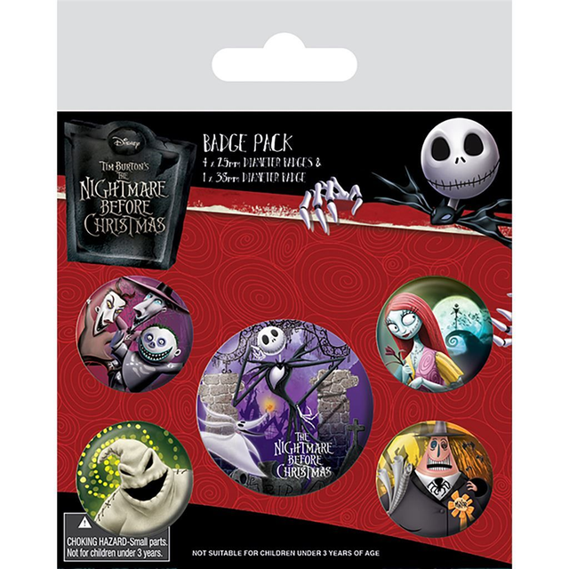 Nightmare Before Christmas Badge Pack