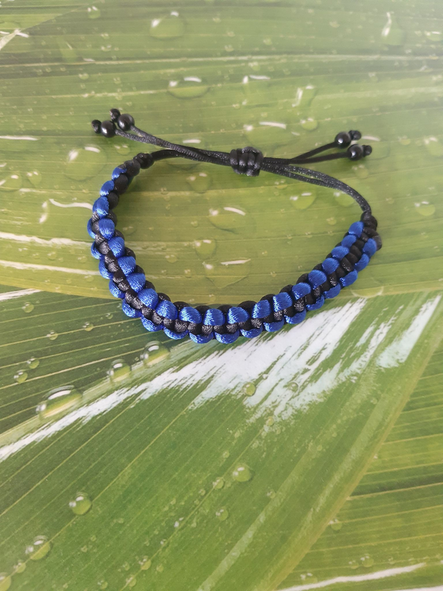 Armband blau schwarz