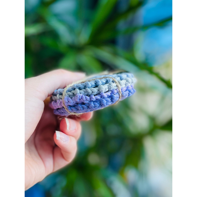 Face Scrubbie Cotton Crochet Set