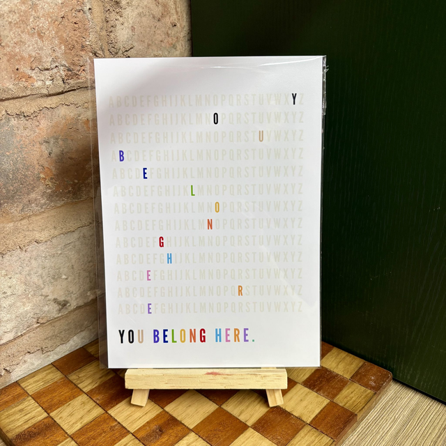 You Belong Here A5 Print 