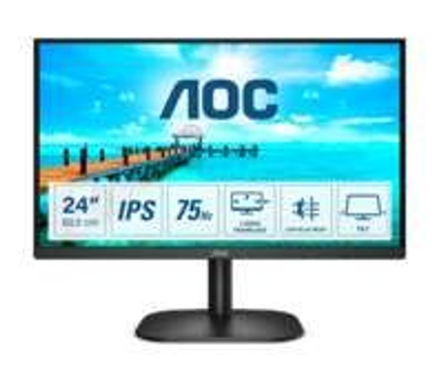 AOC B2 LED 23.8inch Full-HD IPS Zwart