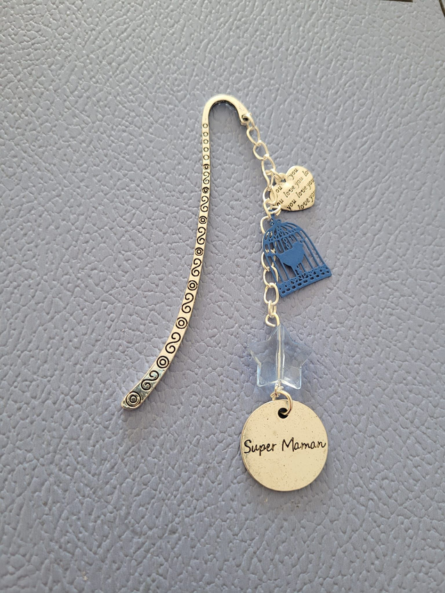 Marque-Page argenté Super Maman - choisissez votre modèle