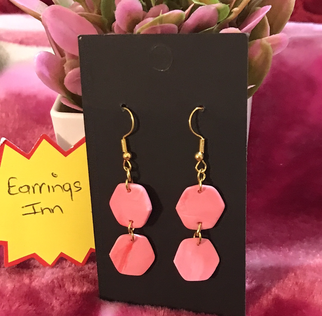 Pink Dangling Earrings - PDE75