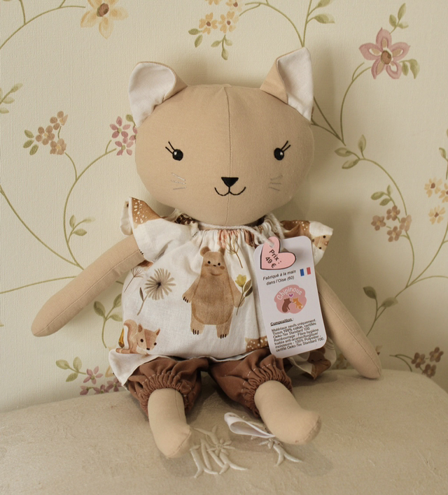 Poupée chat taupe / Chipinous