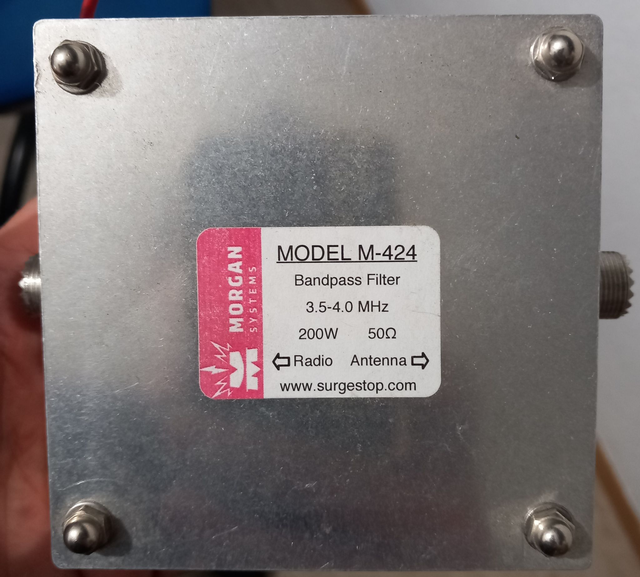 Filter Band Pass 3.5 - 4 Mhz