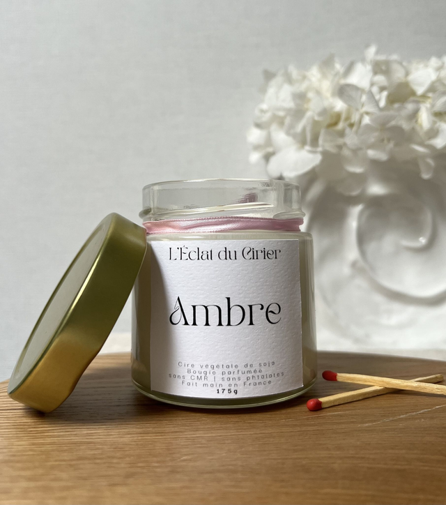 Ambre - Bougie parfumée artisanale