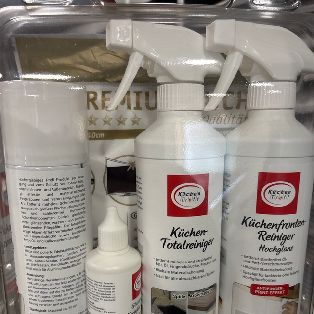 Küchenreinigerset Hochglanz