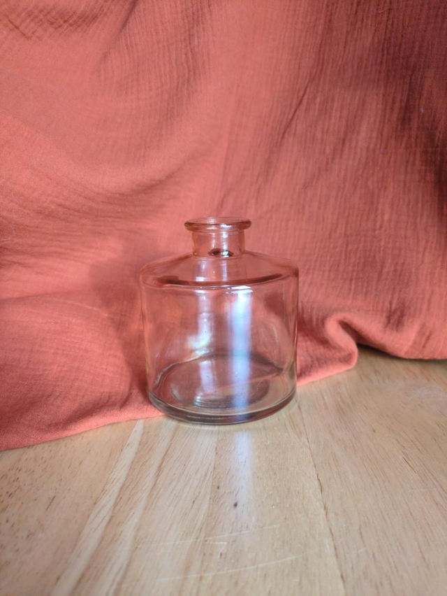 Vase soliflore bas teinté peach