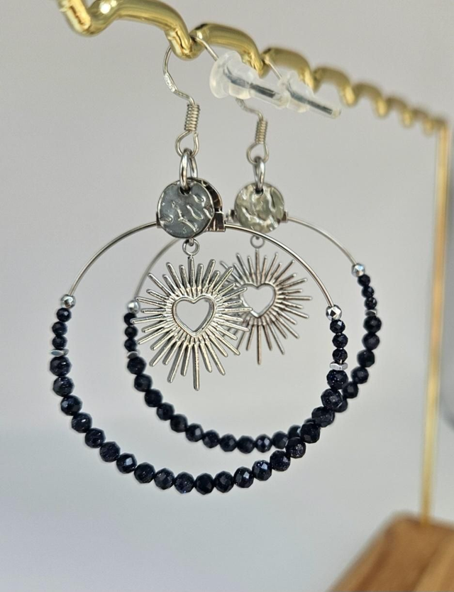 Boucles d'oreilles cœur 