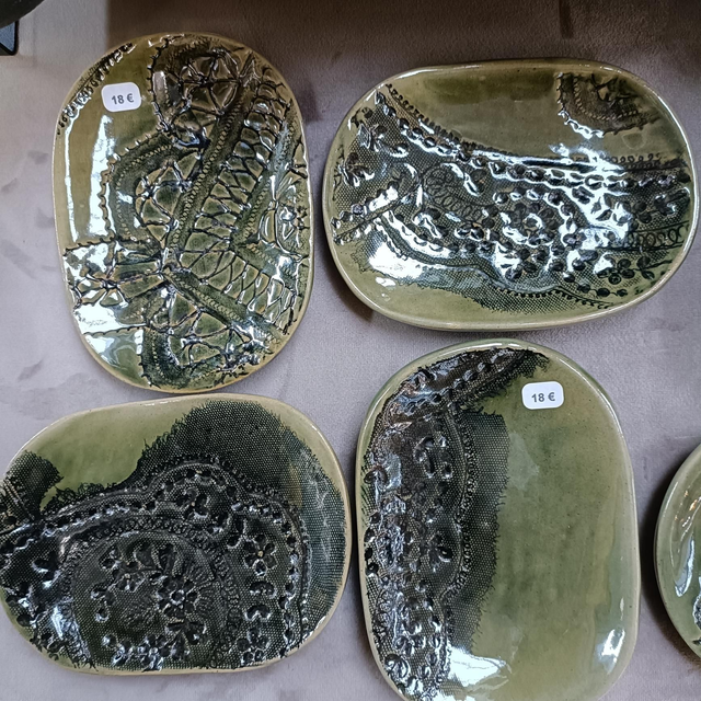 Support à savon différentes empreintes de dentelle 