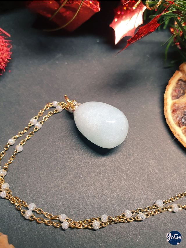 Collier en aigue-marine