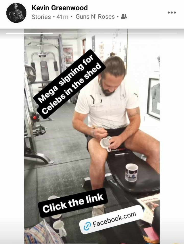 Kevin 'Green Machine' Greenwood Limited Edition Signed Picture Mug At Our Private In-Person Signing On 10th June 2024