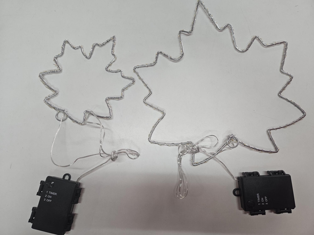LED Hängedeko „Ahorn“ 2er Set – stimmungsvolle Herbstdeko
