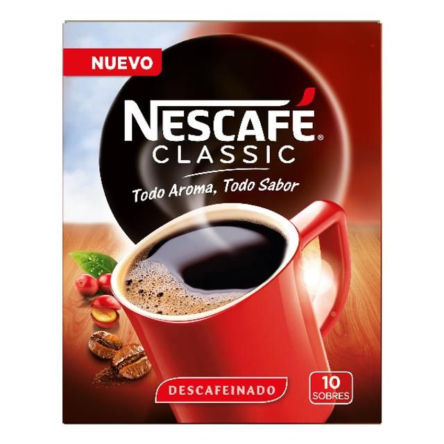 Nescafé Classic Descafeinado 10 Sobres 20g