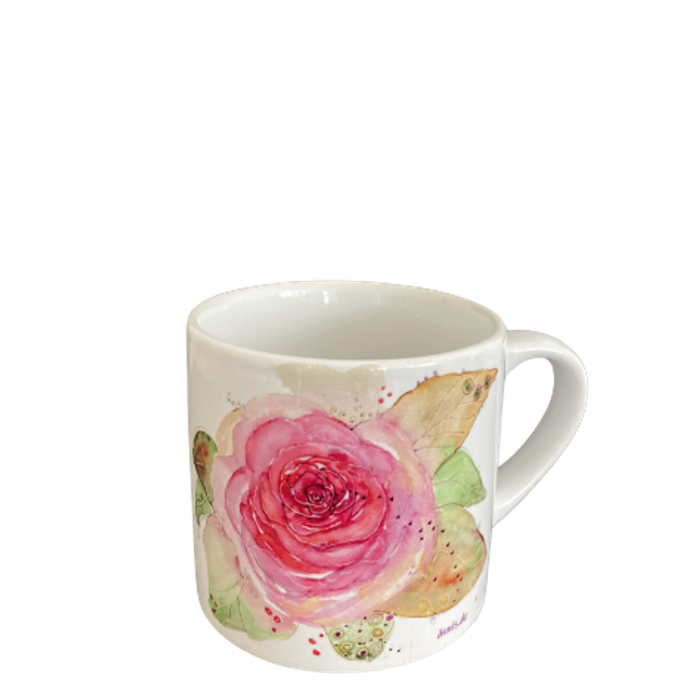 Keramiktasse "Rose"