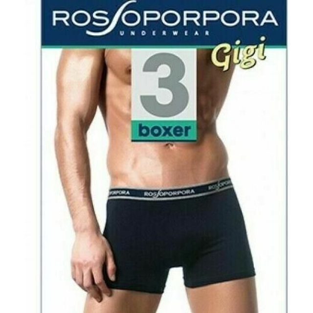 3 Boxer Rossoporpora con elastico esterno art. Gigi
