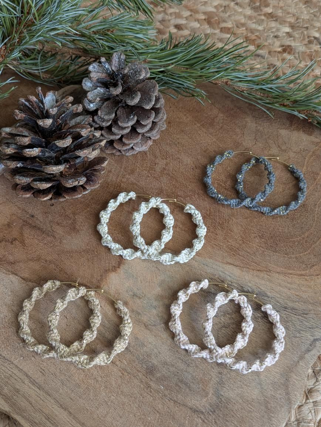 Créoles pailletées Stella ✨