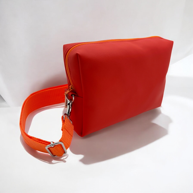 Ausgehtasche Gini XL - rotes Kunstleder