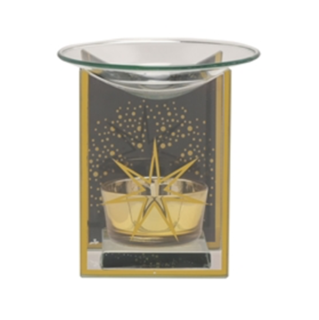Black &amp; Gold Star Wax Burner