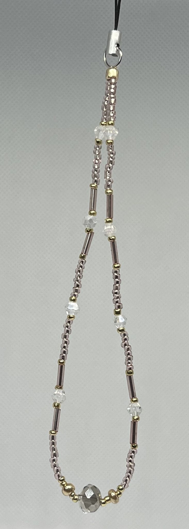 💎 Bijou de téléphone en perles de verres facettes - Perles rocailles