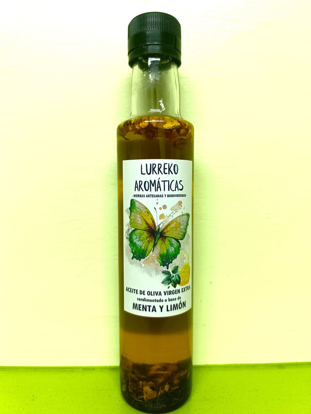 ACEITE de MENTA Y LIMÓN BIO VIRGEN EXTRA CONDIMENTADO