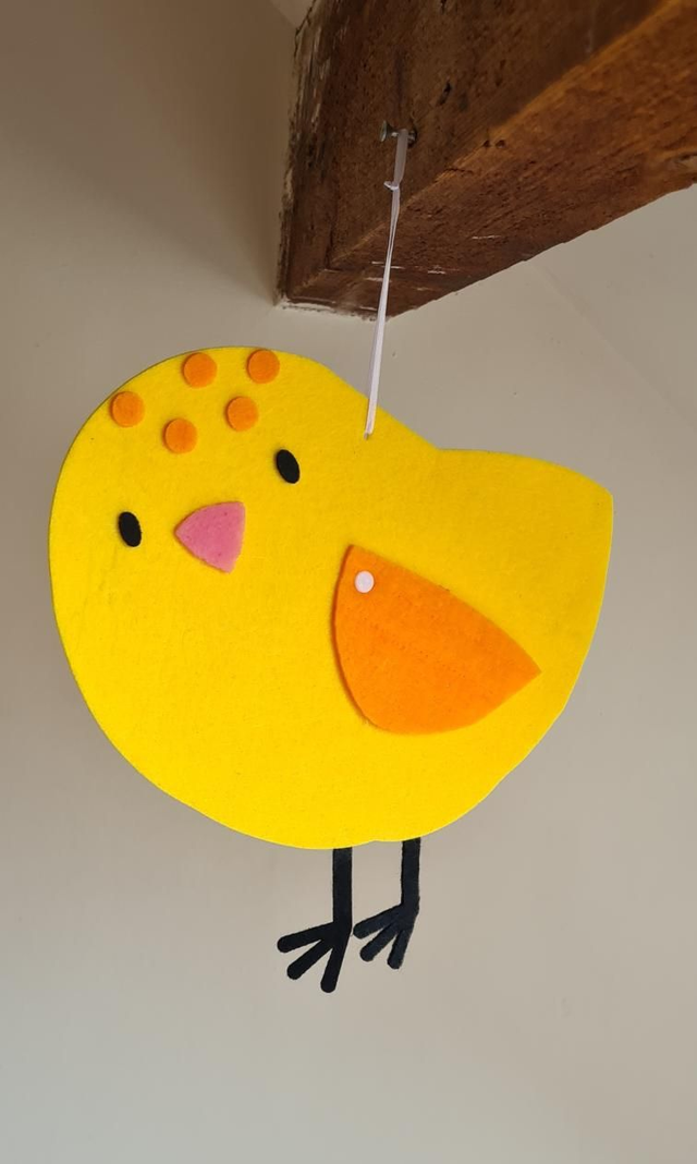 Chick felt hanging decoration Easter farm