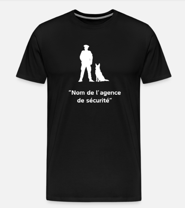 T-shirt personnalisable Agent de sécurité 