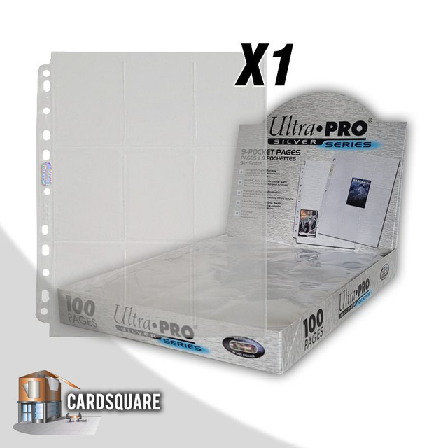 Ultra Pro - Singola pagina a 9 tasche - Silver Series