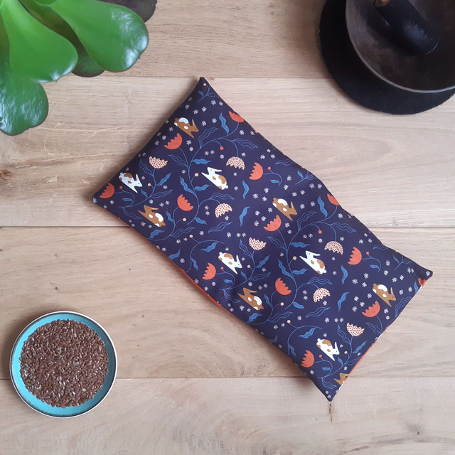 Bouillotte sèche aux graines de lin bio - Moyenne - Lapinous