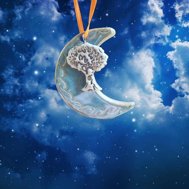 Hanging Moon Adornment - November (Tree)